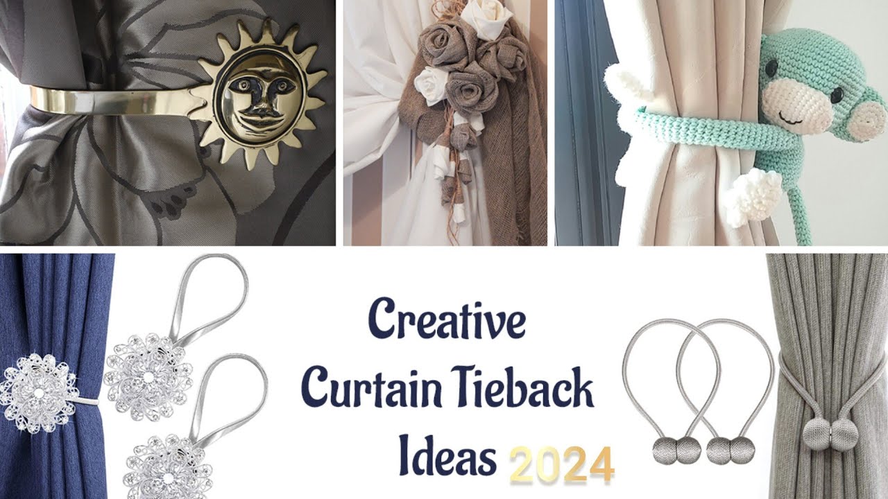 Creative Curtain Tieback Ideas | How to make curtain tiebacks | Curtain folding ideas | Diy curtain
