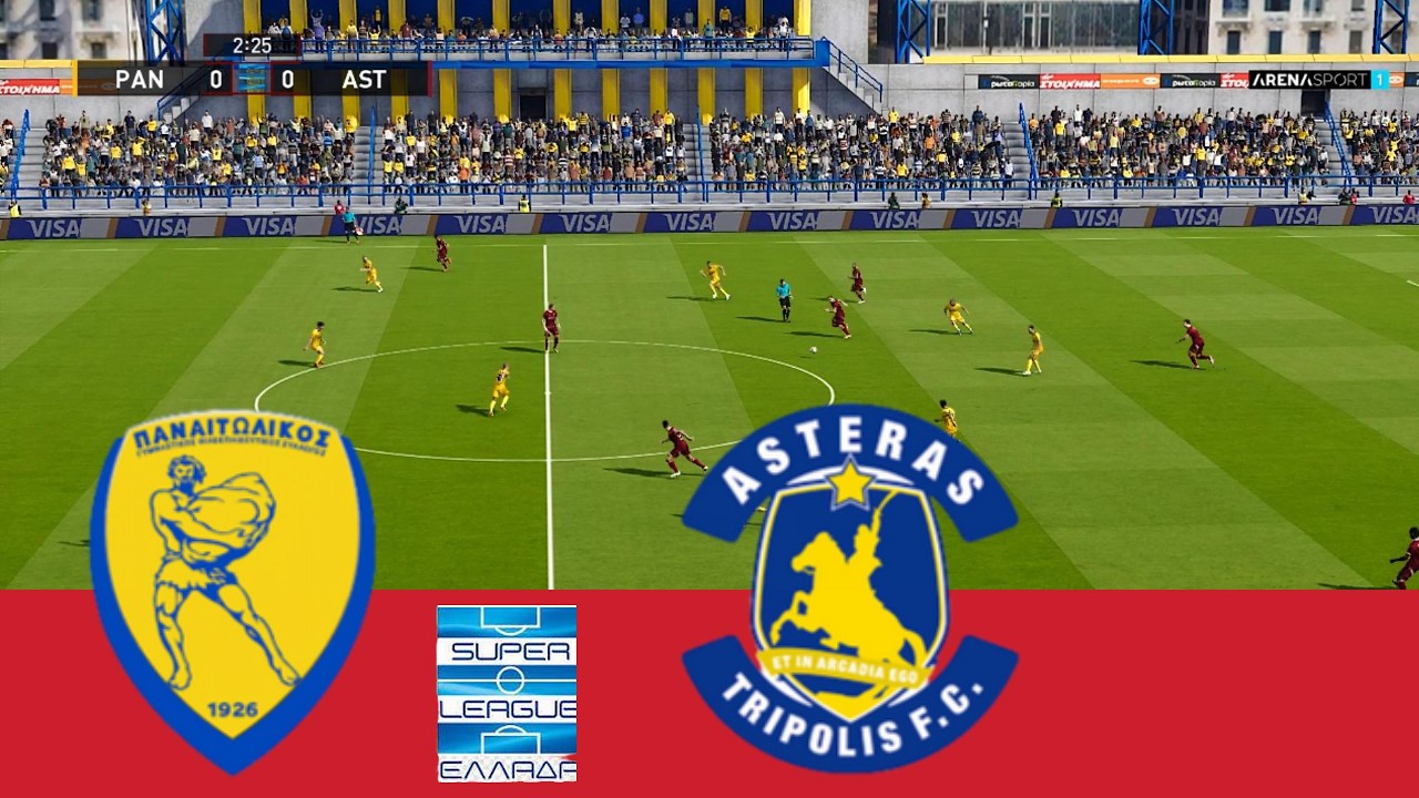 Panetolikos vs Asteras Tripolis LIVE | Super League Greece PES 2021