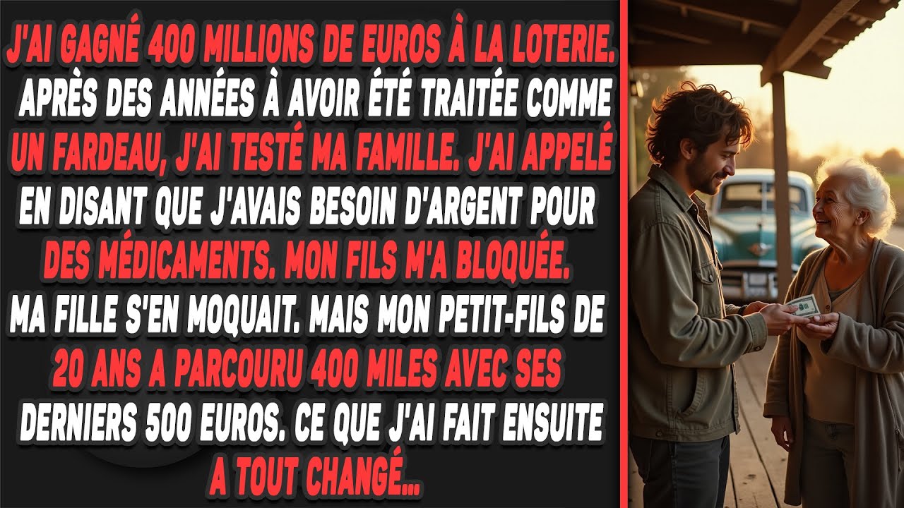 J'ai gagné 400 millions de euros à la loterie. Après des années à avoir été traitée comme un fardeau