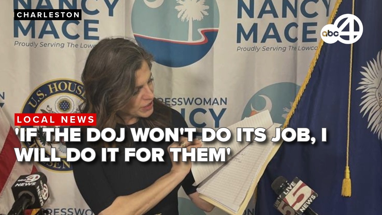 Rep. Nancy Mace wants more from the Department of Justice after viewing unredacted Epstein files