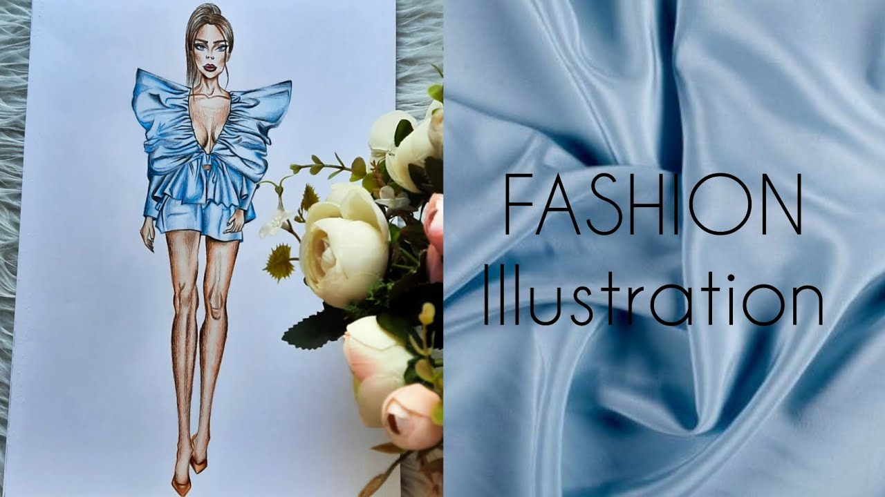 How to draw fashion illustration 💙