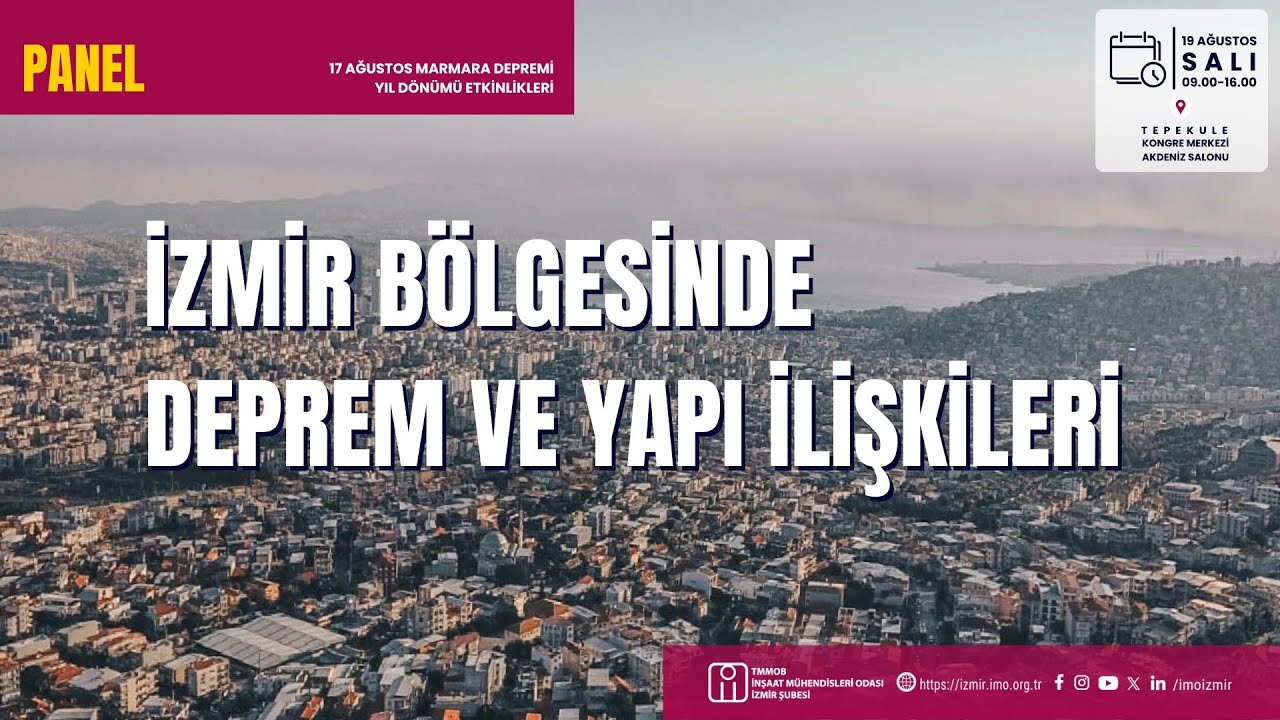 Panel: İzmir Bölgesinde Deprem ve Yapı İlişkileri