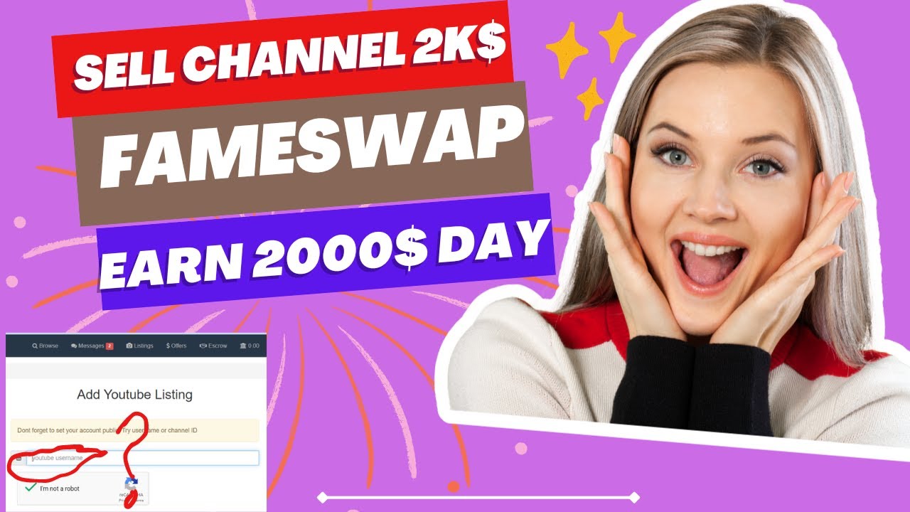 fameswap youtube channel sell - fameswap escrow / fameswap how to sell