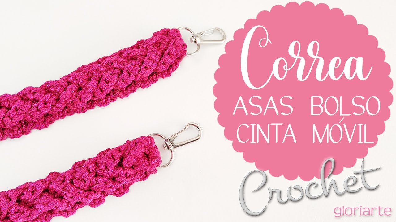 Correa, Asa para BOLSO, Cinta para móvil, celular. GANCHILLO. Handle BAG, Strap for iphone CROCHET.