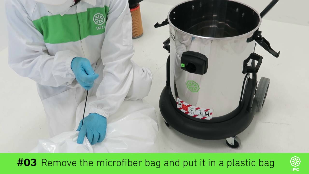 PS 2/62 M TC PN: How to change the filter bag safely?