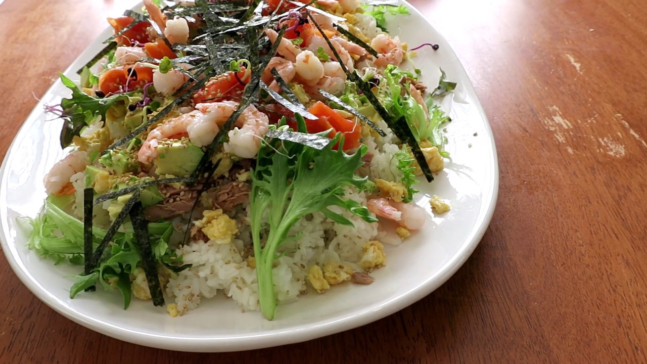 [Electric Rice Cooker] How to cook Chirashi Sushi  -  Deconstructed sushi