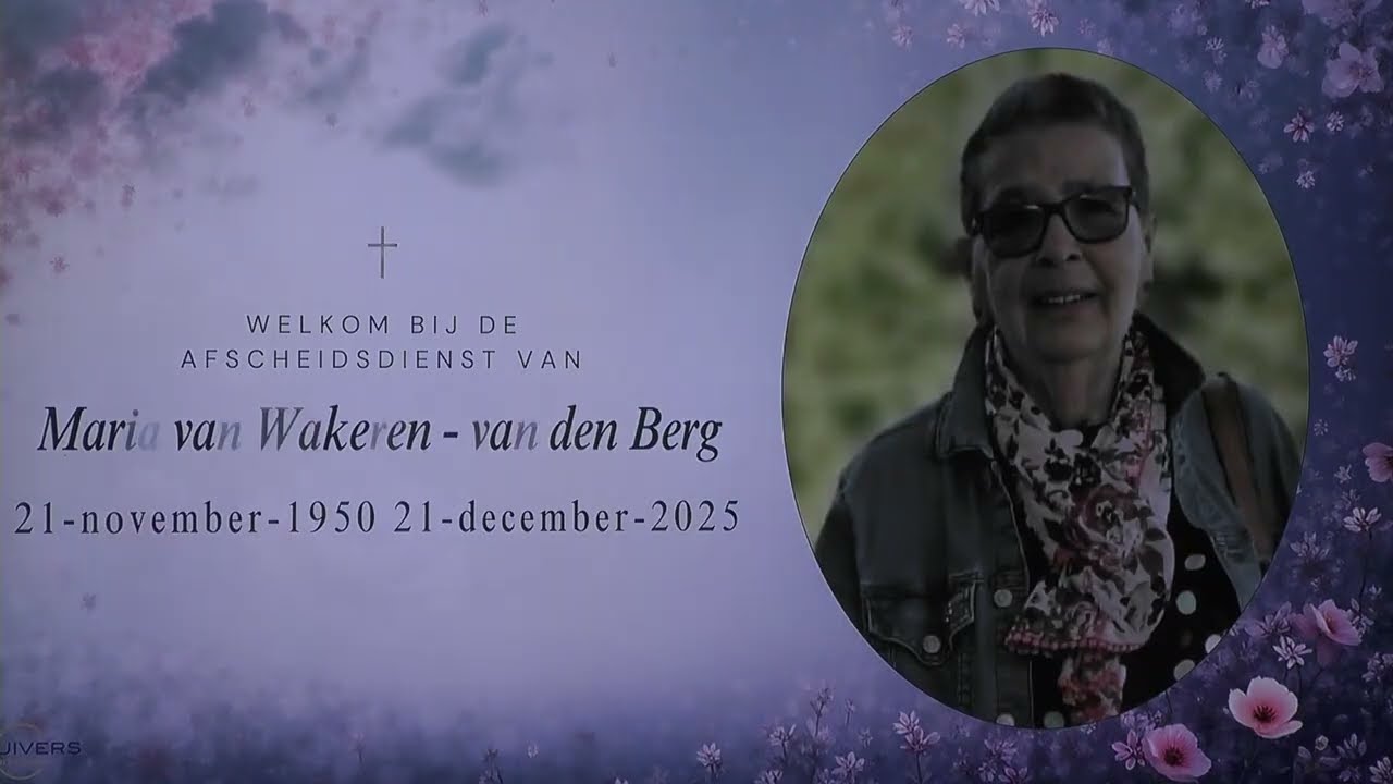 Afscheidsdienst van Maria van Wakeren - van den Berg