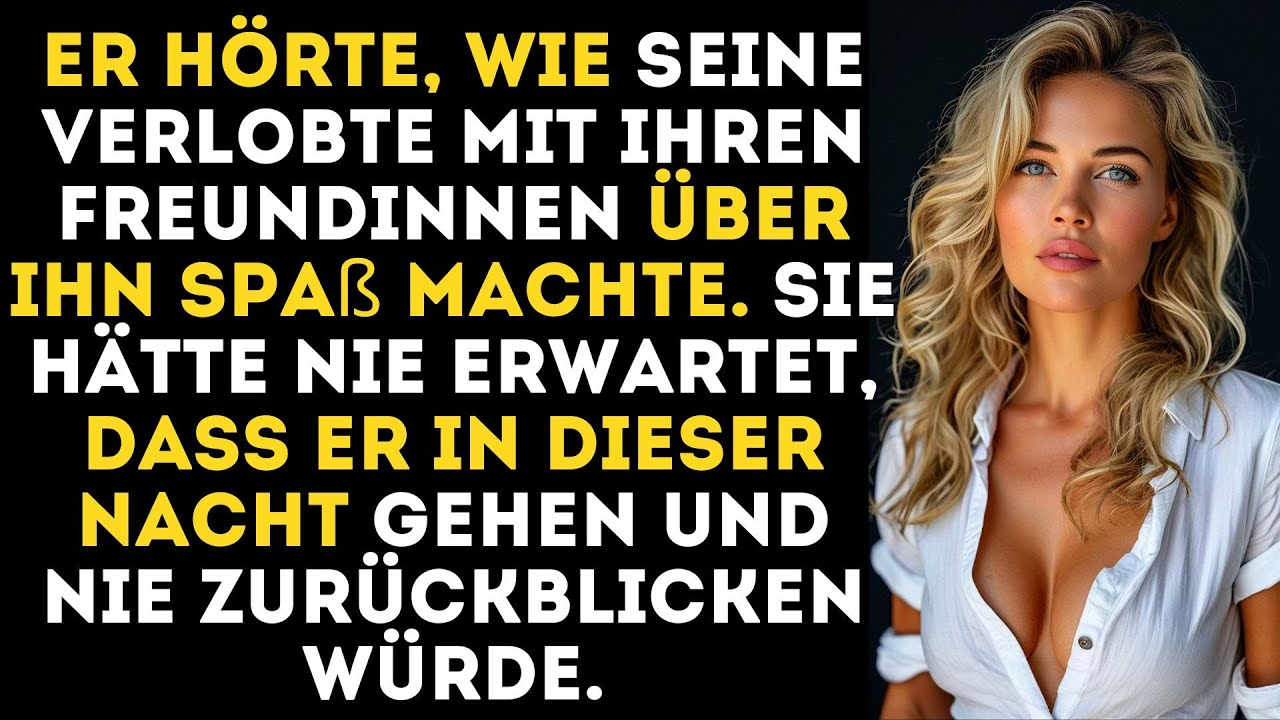 Er hörte, wie sie mit Freundinnen spottete – bis sein Herz es nicht mehr ertrug, und er ging, ohne..