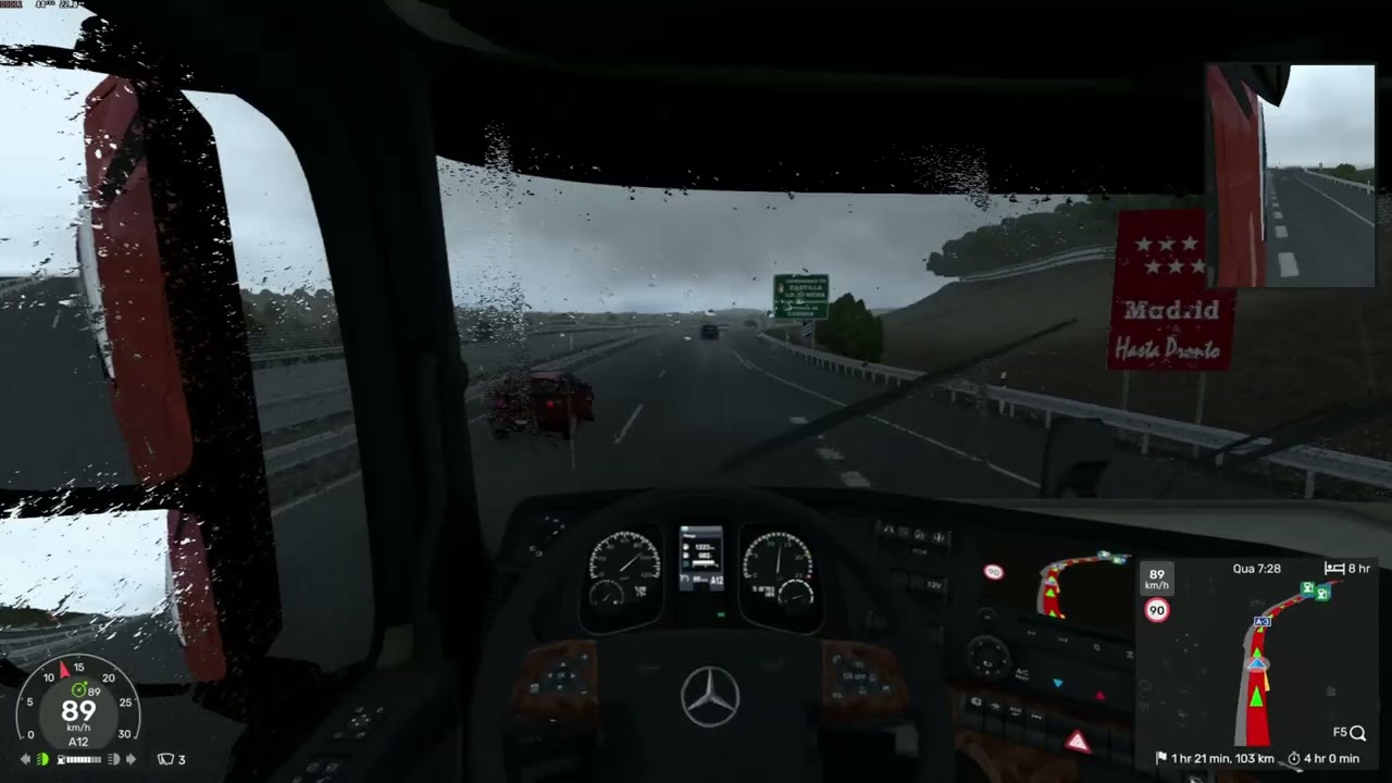 Dia 04 Euro Truck Simulator 2 Relaxing Drive Muita chuva