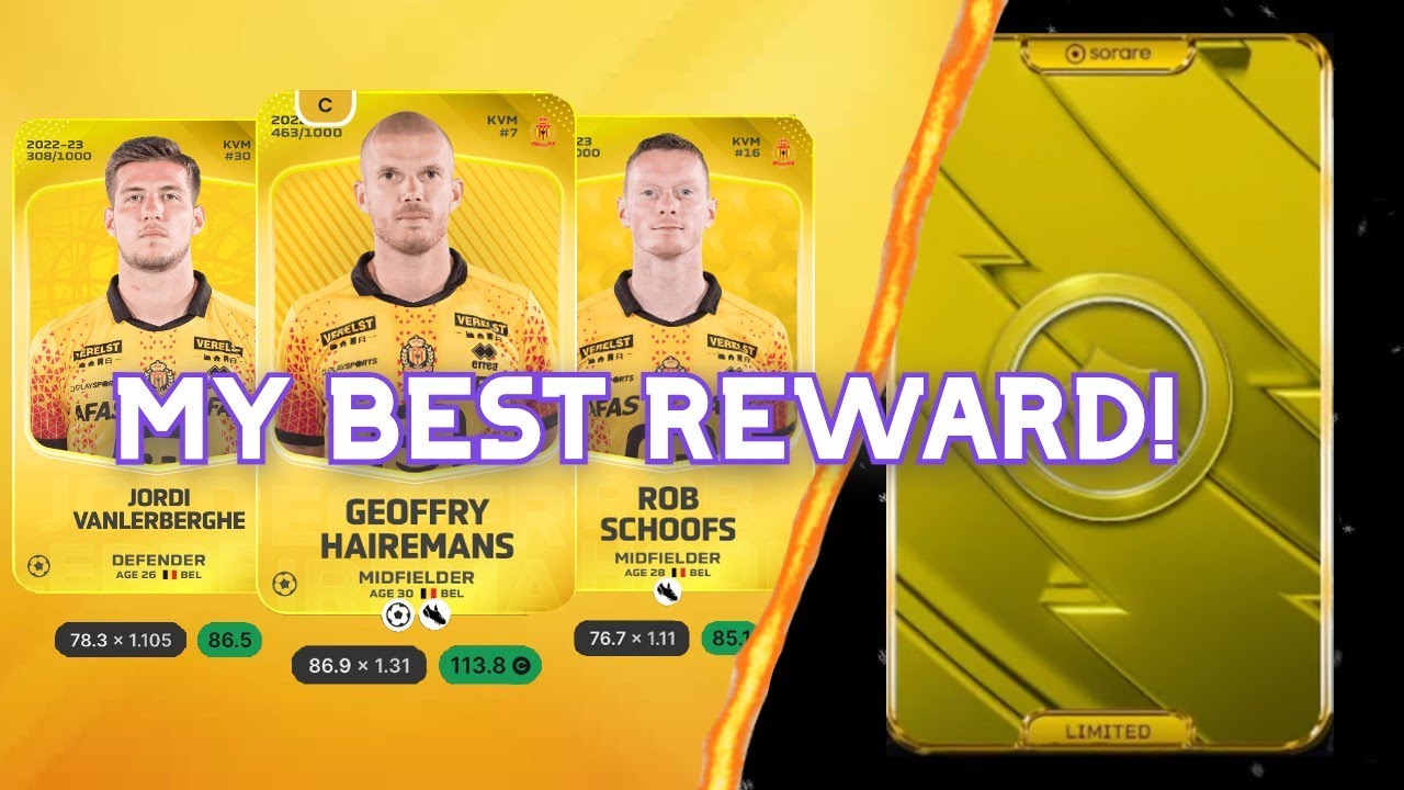 MY BEST EVER REWARD On SORARE! - Gw399 Rewards