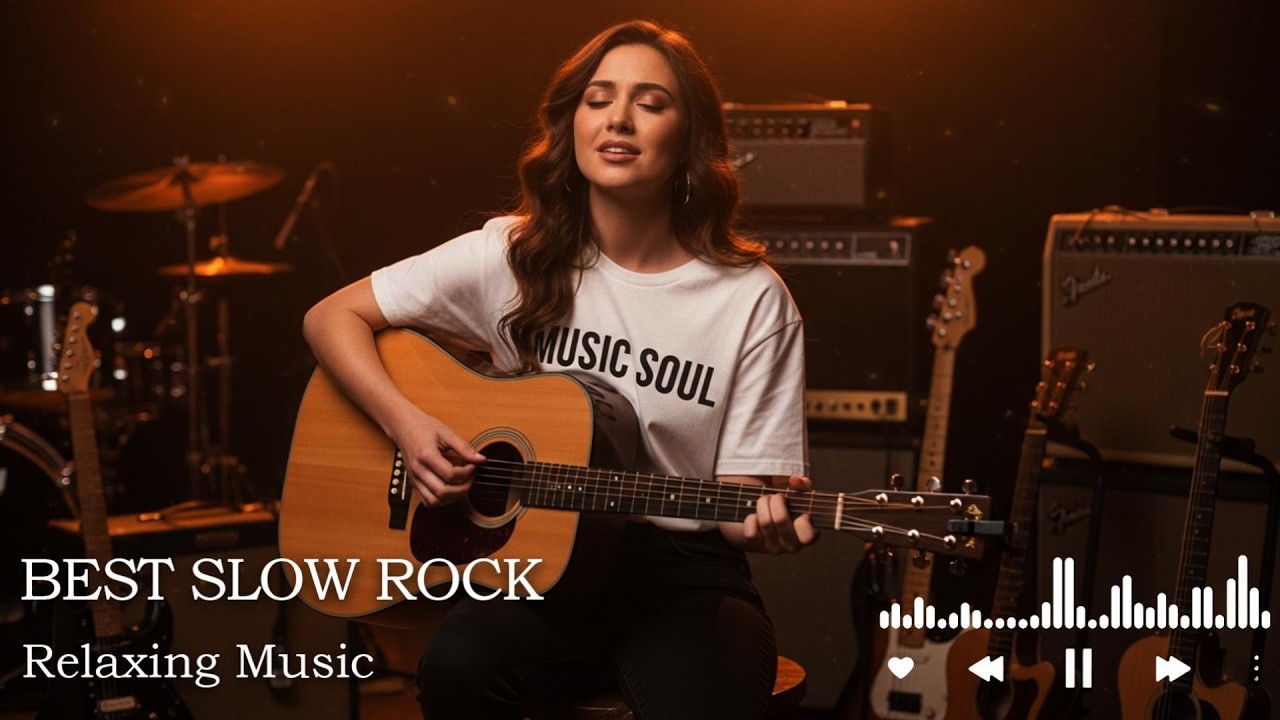 Golden Hour Slow Rock Love Song | Soothing Vocals for Relaxing Moments