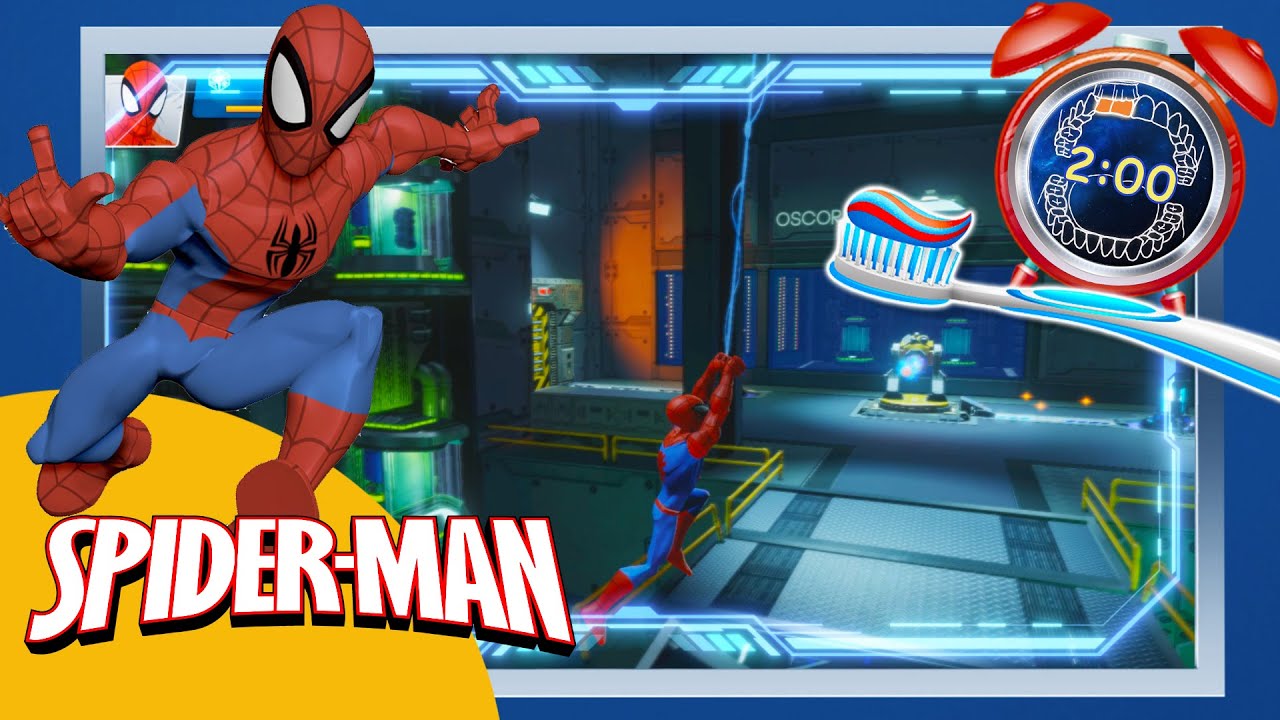 Spiderman Action Toothbrush timer With Toothbrushing guide 2022