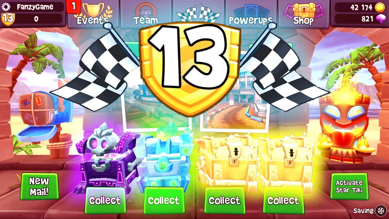 Elite Racer - Level 13 - All Crates Open - Beach Buggy Racing 2
