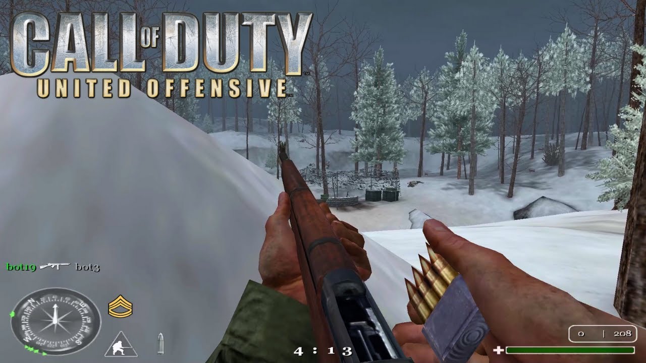 Call of Duty: United Offensive (2004) - PC Gameplay (Offline Bots)
