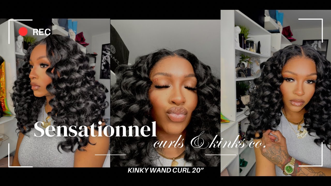 SENSATIONNEL CURL & KINKS CO. WIG| Y PART KINKY WAND CURLS 20”