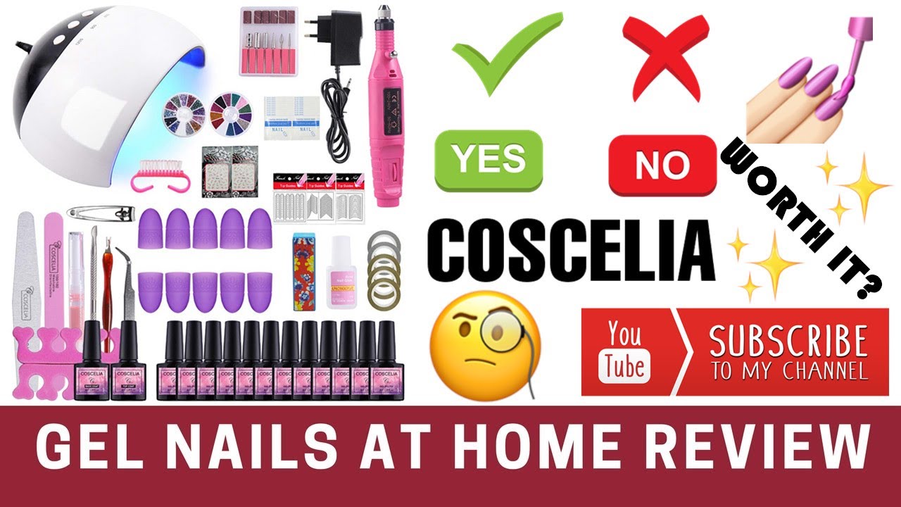 AFFORDABLE GEL MANICURE AT HOME| COSCELIA Nail Polish to Gel Tool Kit!!
