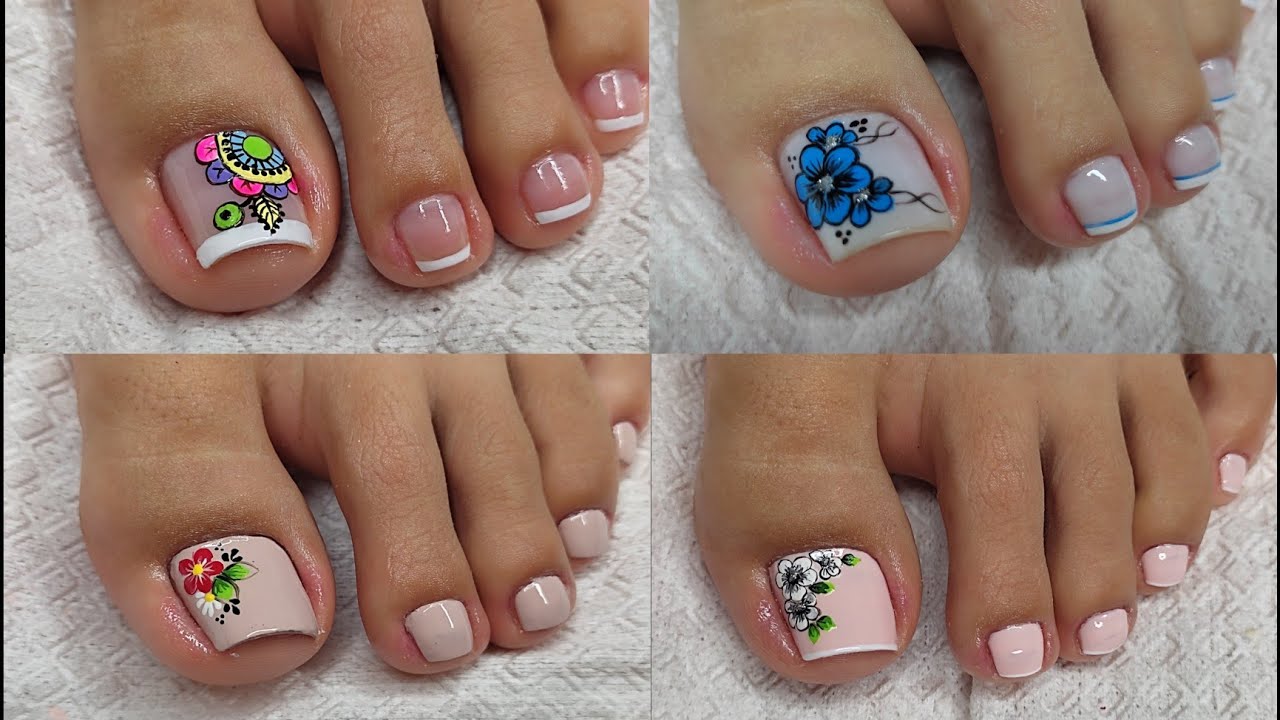 IDEAS DE UÑAS SUPER LINDAS 😍/DISEÑOS DE UÑAS PARA PIES 🦶🏼💅😍