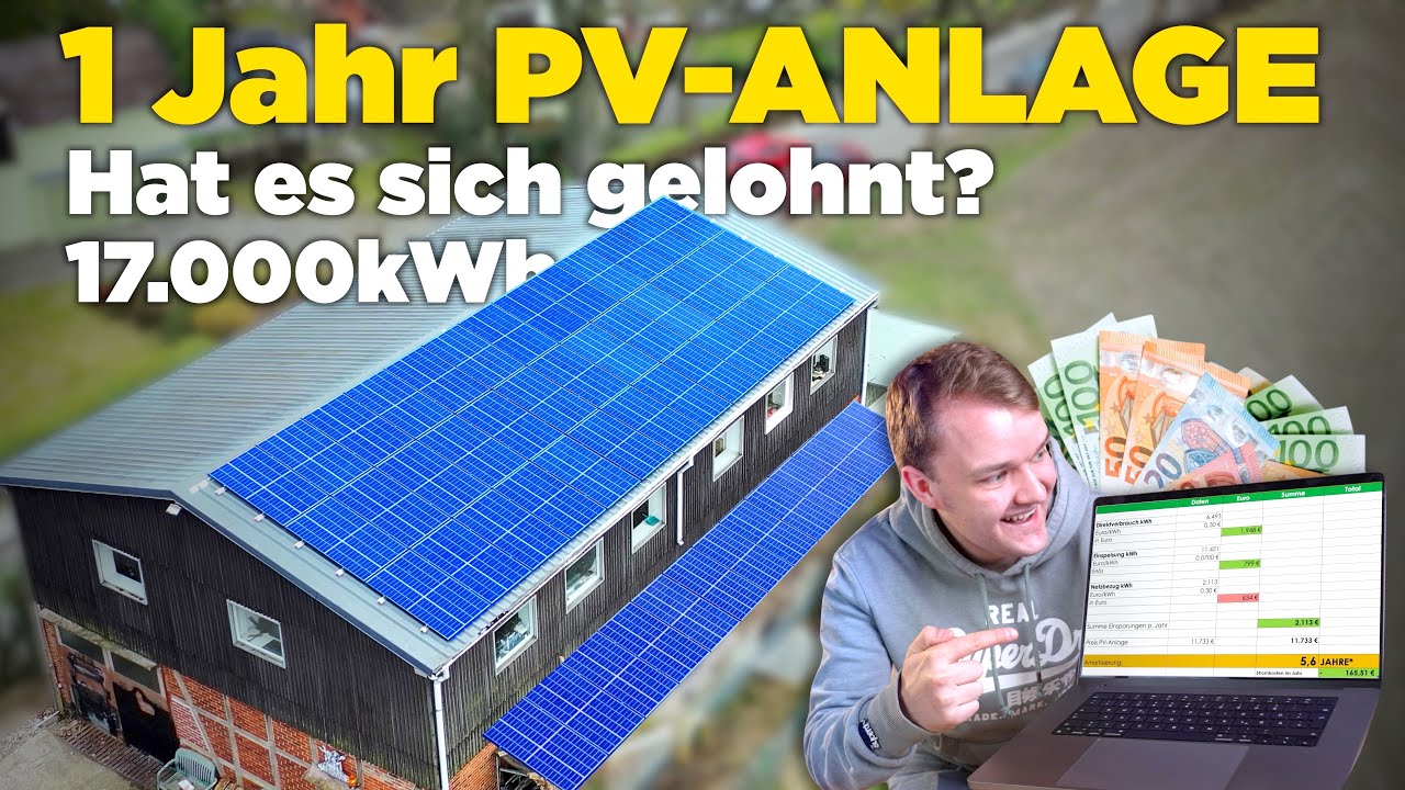 1 Jahr PHOTOVOLTAIK: So viel konnte ich wirklich sparen! - Lohnt sich ein Speicher?