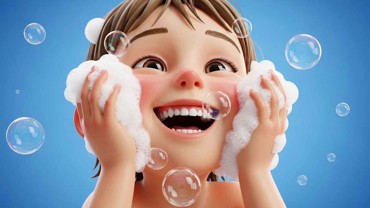 Wash Your Hands With Magic Bubbles Song for Kids | Hygiene Song for Kids, Popular Nursery Rhyme
