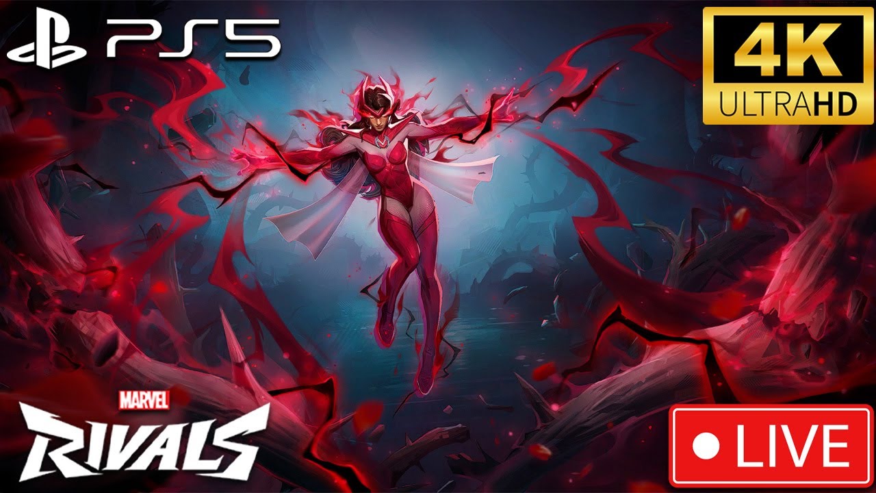 🔴Marvel Rivals: Top 100 Scarlet Witch on PlayStation 5 Climbing to Celestial (PS5 4K)