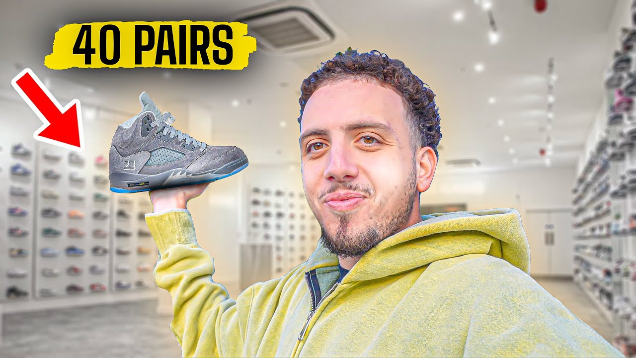 WE COOKED 40 PAIRS OF WOLF GREY JORDAN 5'S!!!