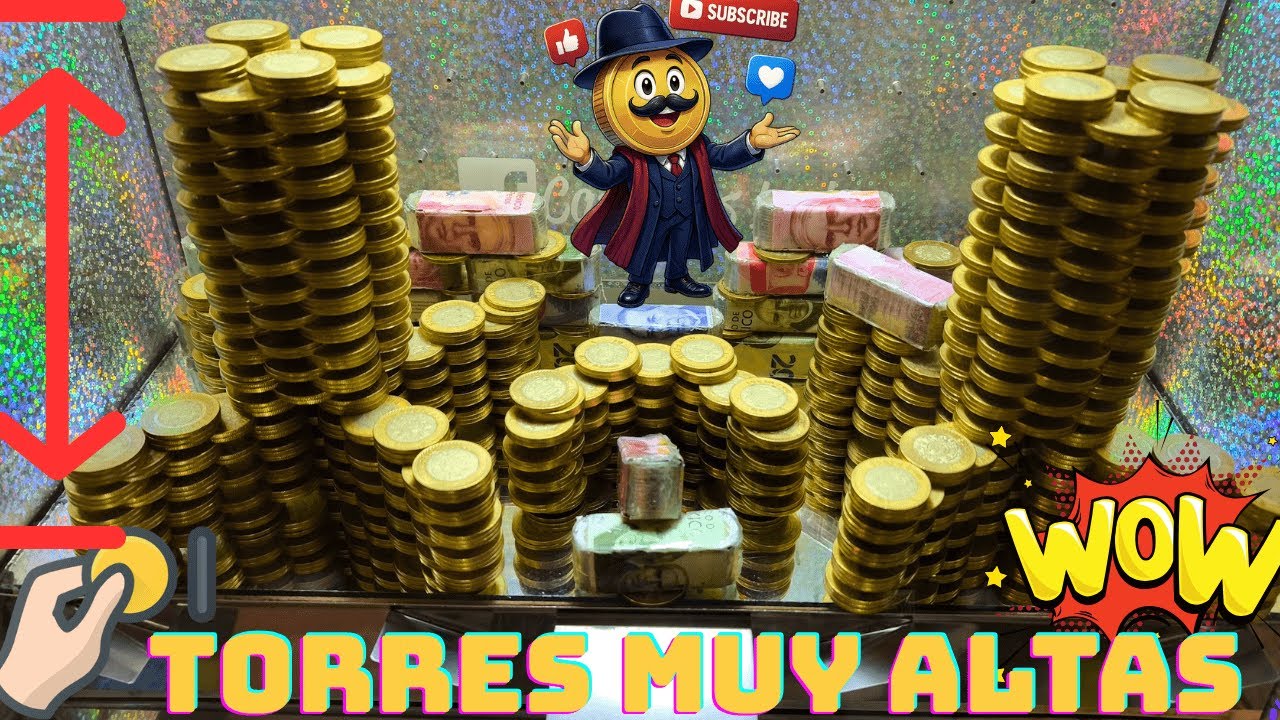 TORRES DE MONEDAS GIGANTES 😱 ¡Caída ÉPICA en el juego! 10/42