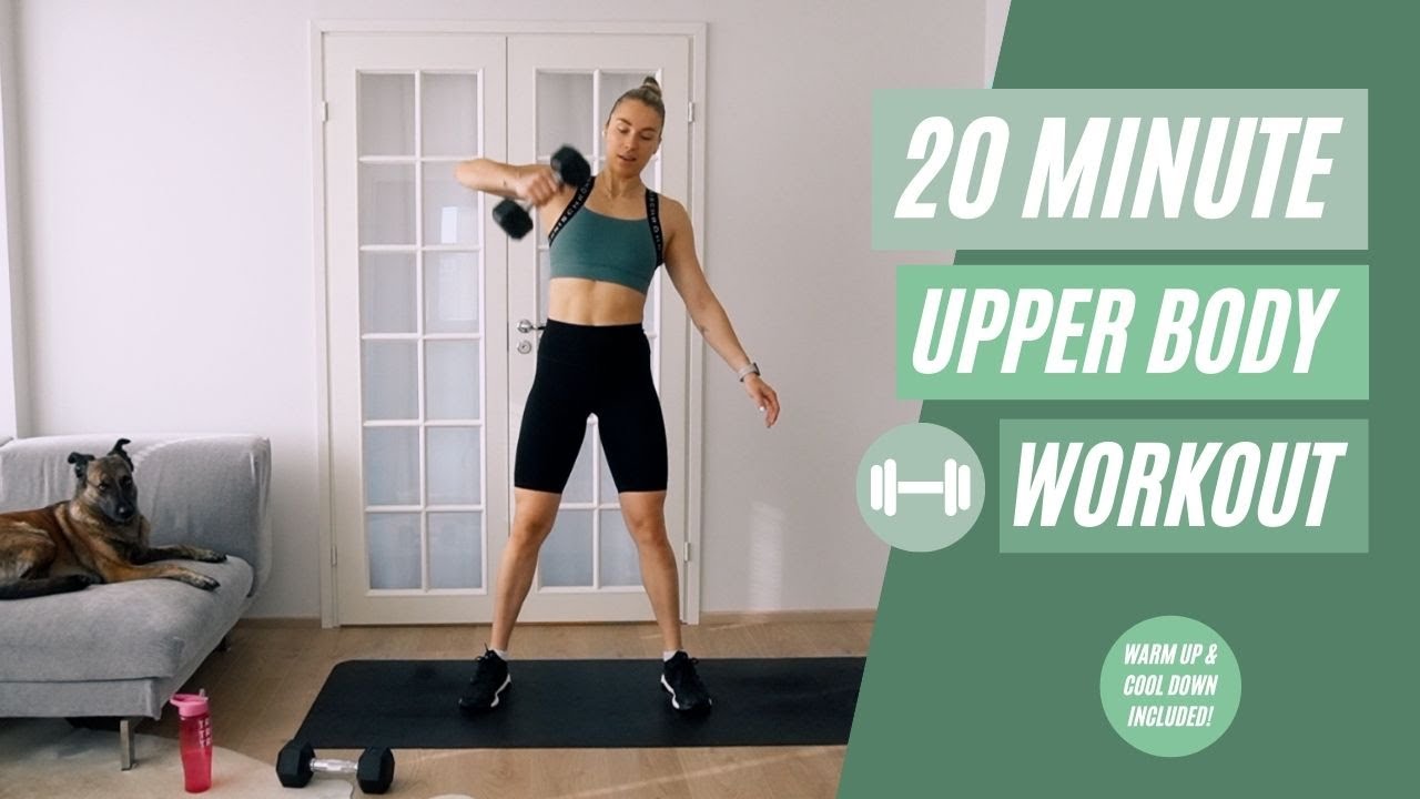 20 MIN UPPER BODY WORKOUT ROUTINE - No Repeat, With Dumbbells💪🏼