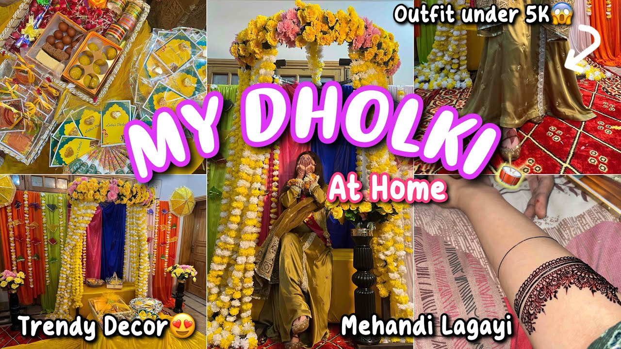 Dholki Event At Home | Shadi Shuru💛🥁✨
