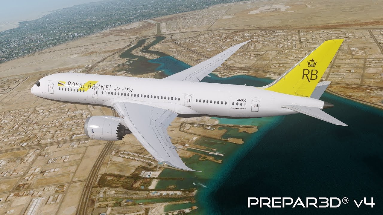 Prepar3D v4.5 | Jeddah to Brunei | OEJN-WBSB | QualityWings 787-8 | P3D
