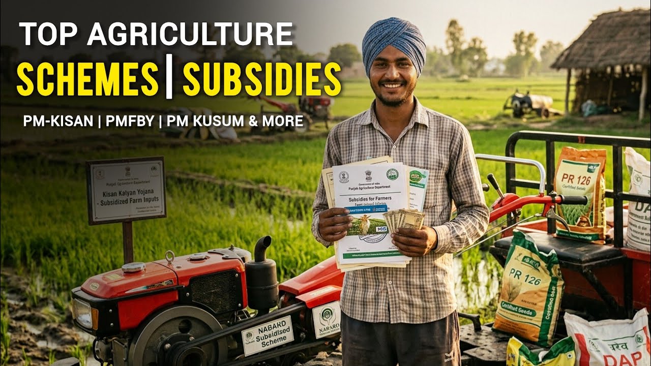 Top 10 Government Agriculture Subsidies & Schemes in India (2026)