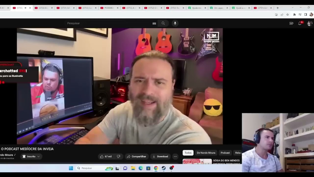 SUPER XANDÃO REAGINDO O PODCAST MEDÍOCRE DA INVEJA