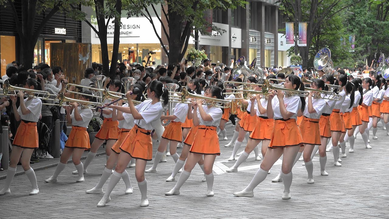 京都橘高校吹奏楽部/とうきょう総文/パレード/Kyoto Tachibana SHS Band Marching parade「4ｋ」