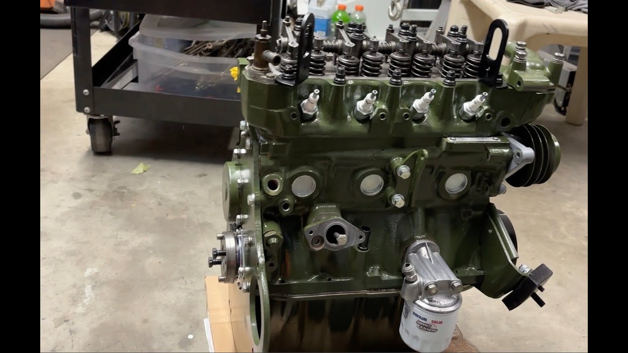 06-1275 engine rebuild part 2 --  complete up to gearbox mating