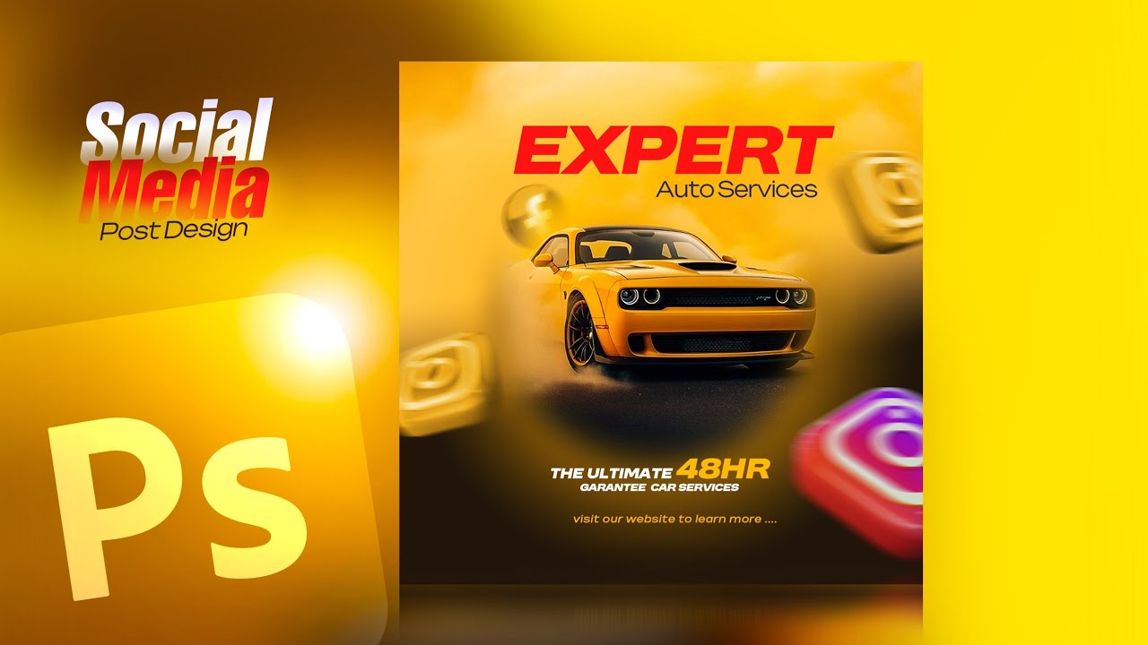 How to Create Social Media Flyer Post in Adobe Photoshop