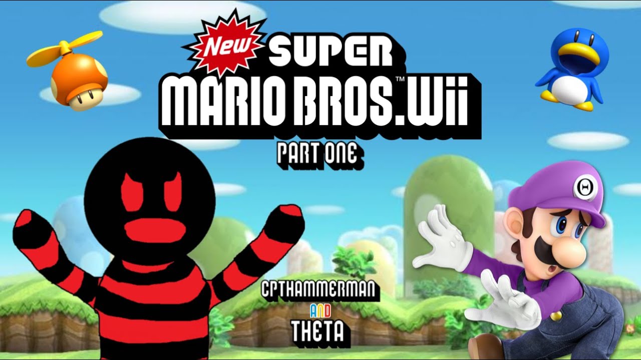 Playing New Super Mario Bros Wii WITH Theta! Part1