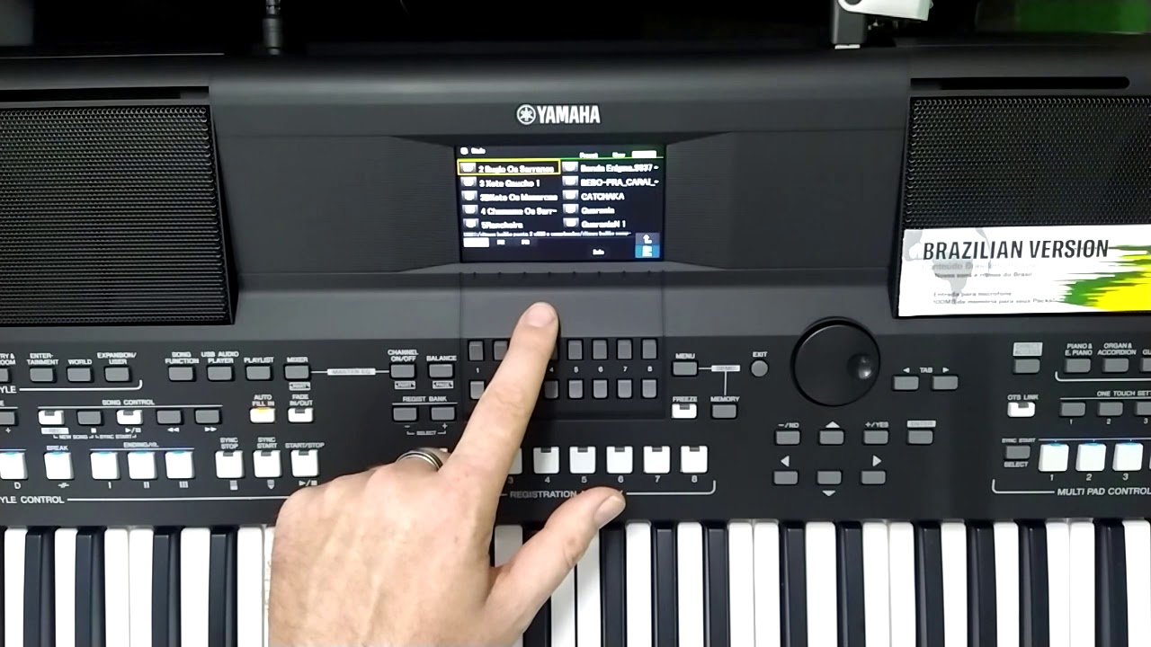 Como passar os Ritmos para a Memoria teclado Yamaha PSR SX 600