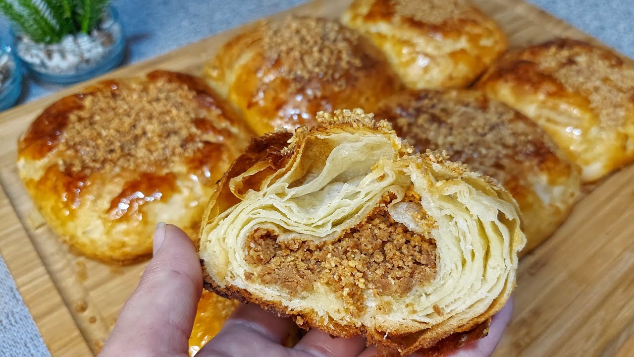 نساي الكرواصة و الباتيسري جبت لك احسن فطائر حلوين مورقين و المذاق رهييب/ غتولي مدمنة عليهم👍