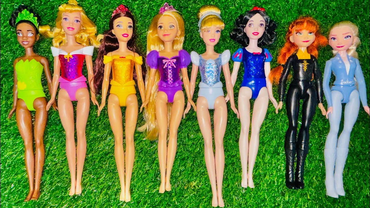 Disney Princess Doll Makeover ~ DIY Miniature Ideas for Barbie - Wig, Dress, Faceup, andMore! DIY