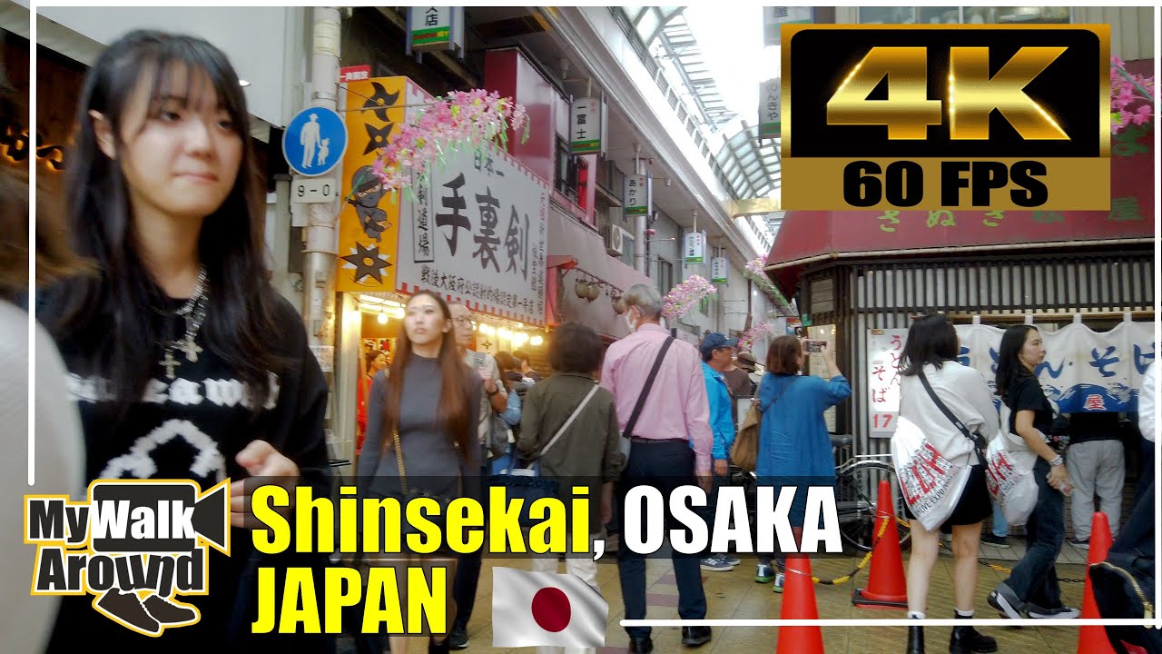 Exploring Osaka's HIDDEN Gem Shinsekai Like a Local! 4k video walk