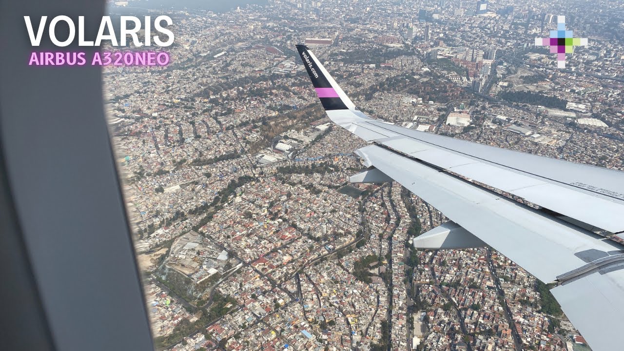 Aterrizaje en CDMX | Volaris A320 NEO | Landing in CDMX 4K