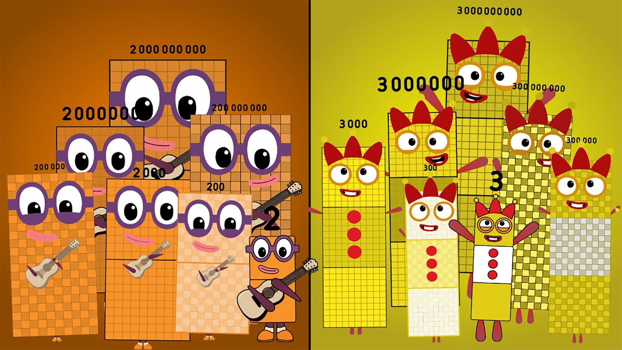 Ultimate - TEAM Numberblocks Band Re Take! (2-2B) VS (3-3B) Remix Mashup - Performing