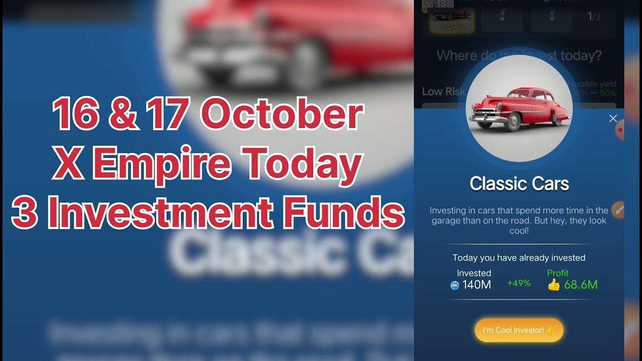 16 & 17 October X Empire Today 3 Investment Funds||Musk Empire Today 3 Investment Funds