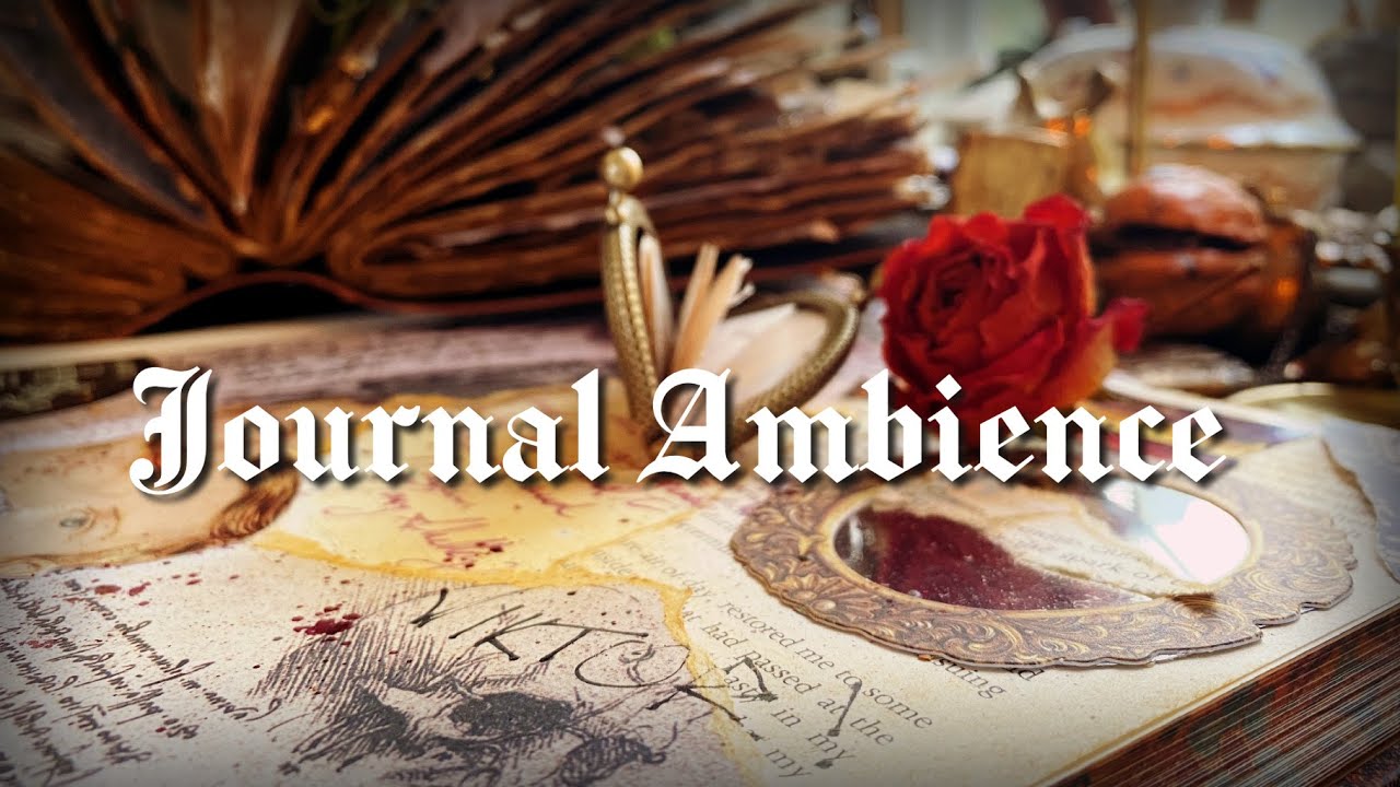 1 HOUR Art Journal Ambience | Vintage Diary Collage Inspiration | Relaxing ASMR No Talking