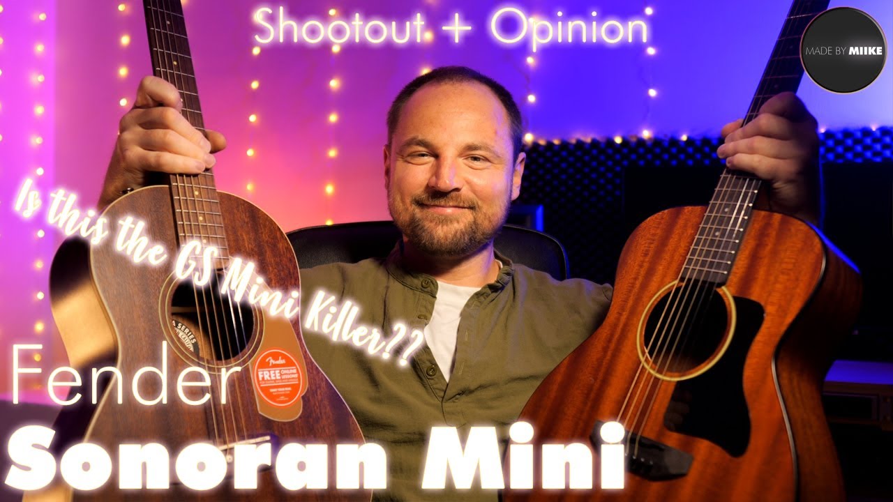 Обзор + Мнение: FENDER SONORAN MINI (полностью красное дерево) против HARLEY BENTON GS-TRAVEL-E (...