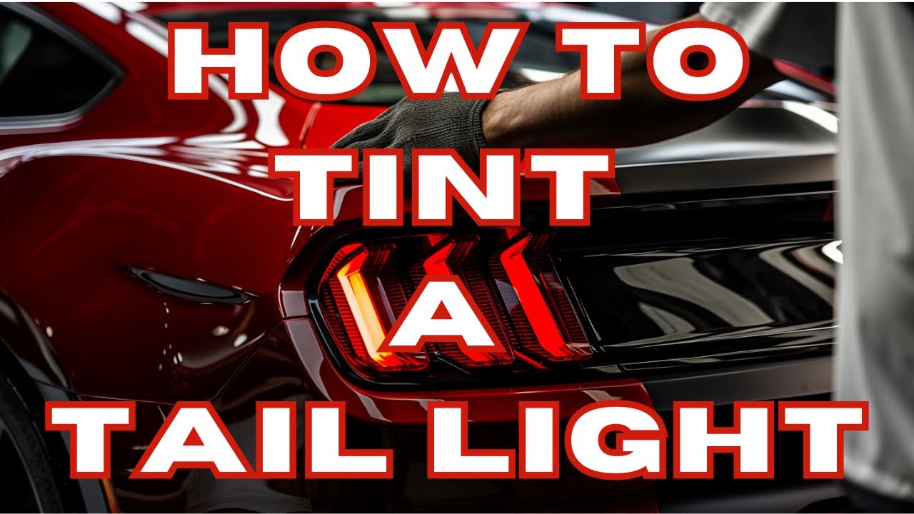 HOW TO TINT TAIL LIGHTS (Mustang GT)