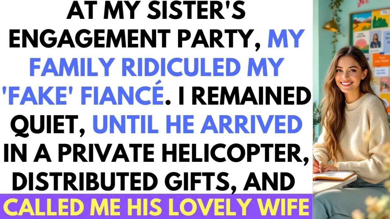 At Sister s Engagement Party, My Family Ridiculed My  Fake  Fiancé  Until He Arrived In A Helicop