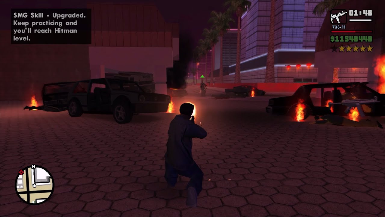 GTA San Andreas - Las Venturas Wanted Level 6 Shootout and Massacre + Six Star Escape