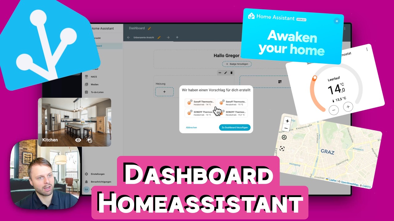 Home Assistant Dashboard erstellen – Komplette Anleitung 2025/2026!