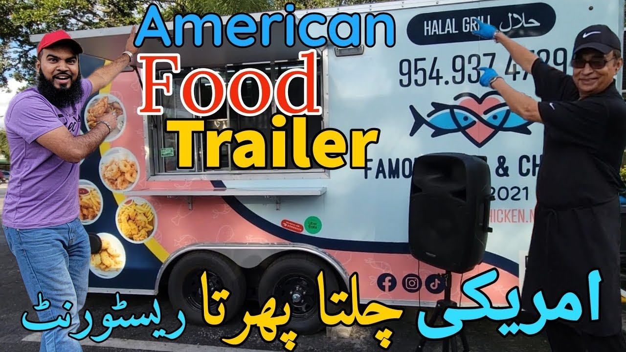American Food Truck Tour | The Famous Fish & Chicken | How to start food truck business #streetfood