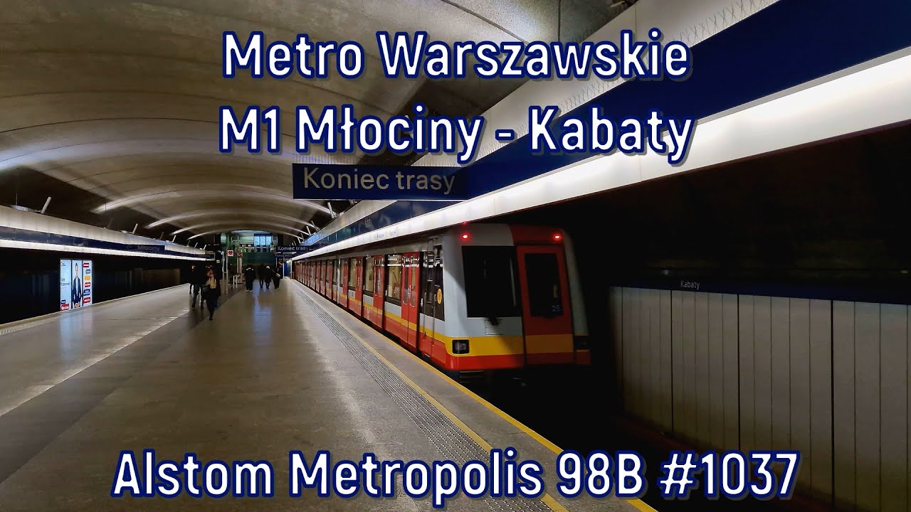 Metro Warszawskie - linia M1, Alstom Metropolis 98B #1037